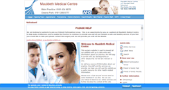 Desktop Screenshot of mauldethmedicalcentre.co.uk